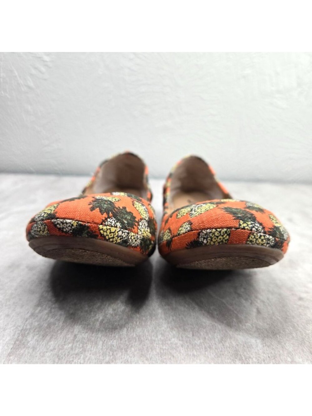 Lucky Brand Ballet Flats Size 7 Pineapple Canvas Print Casual Slip On Shoes - Picture 4 of 11